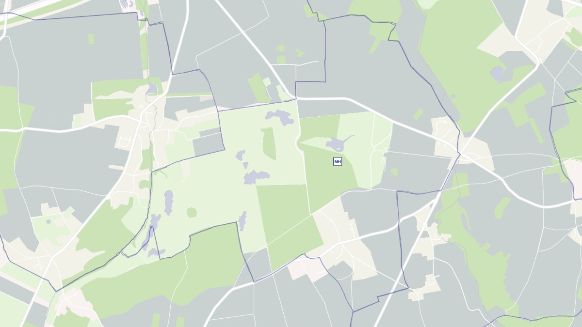 Aperçu cartographique de Courson-Monteloup, centré sur la commune