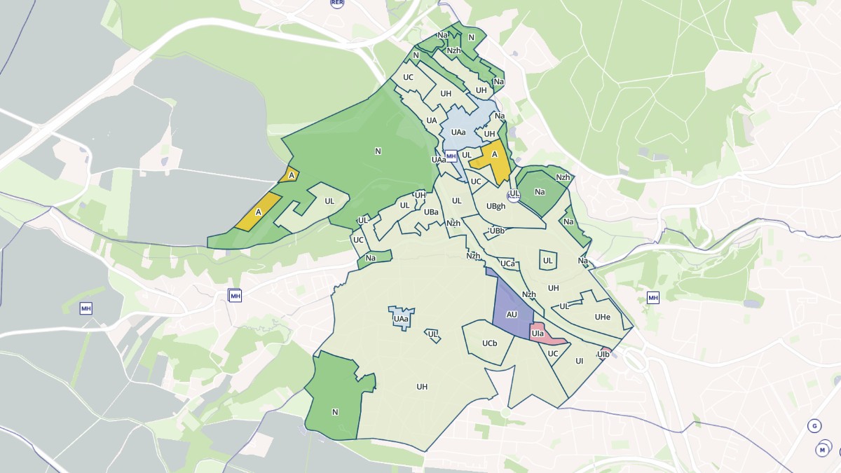 Aperçu cartographique de Igny, centré sur la commune
