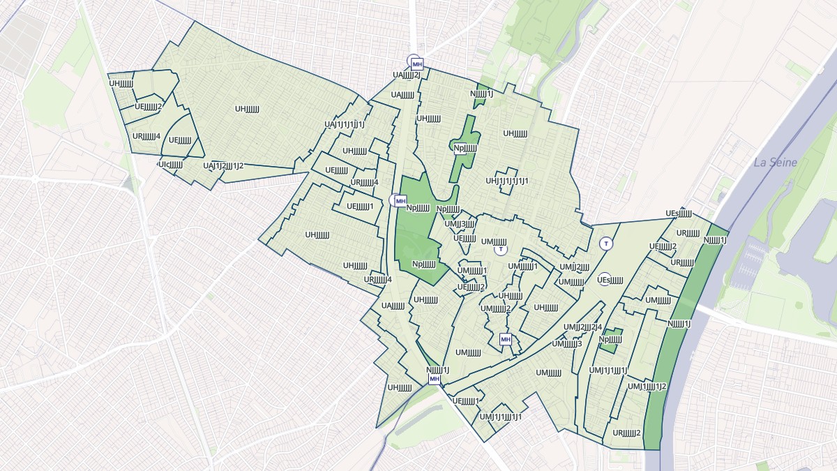 Aperçu cartographique de Juvisy-sur-Orge, centré sur la commune