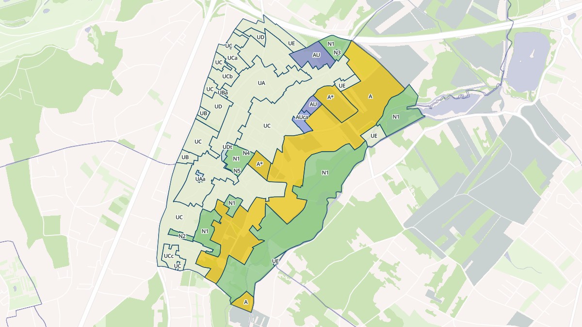 Aperçu cartographique de Leuville-sur-Orge, centré sur la commune