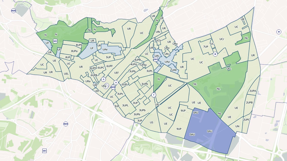 Aperçu cartographique de Massy, centré sur la commune