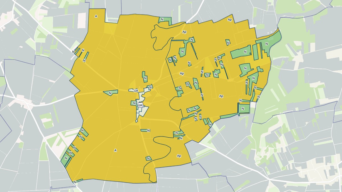 Aperçu cartographique de Mespuits, centré sur la commune