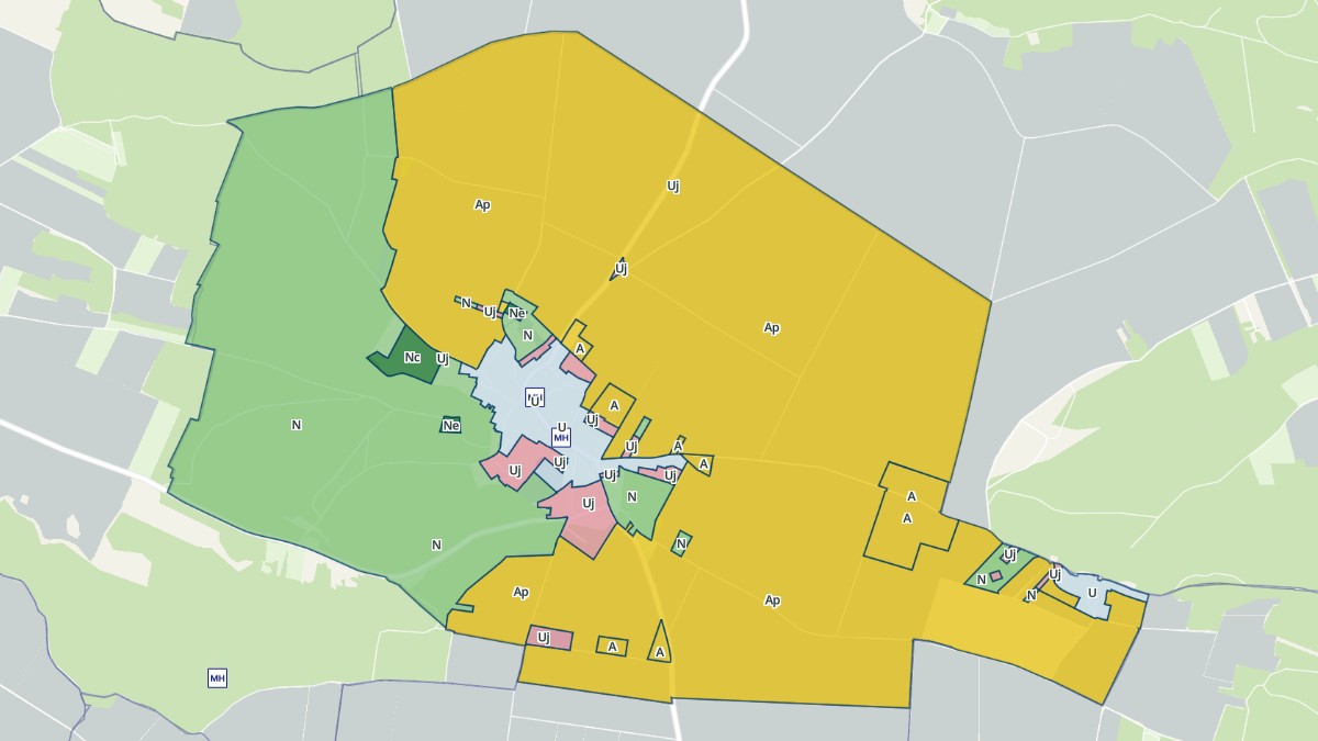 Aperçu cartographique de Mondeville, centré sur la commune
