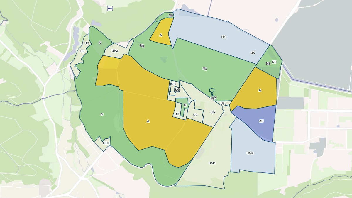 Aperçu cartographique de Saint-Aubin, centré sur la commune