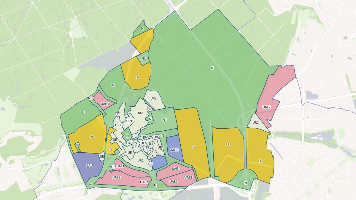 Aperçu cartographique de Tigery, centré sur la commune