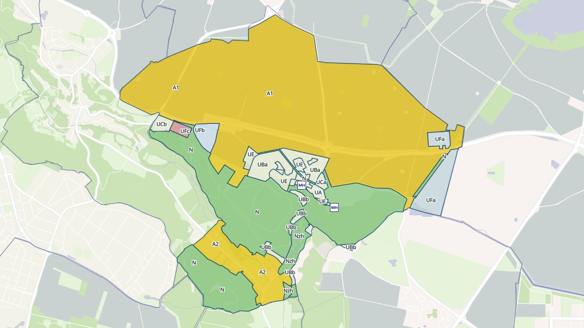 Aperçu cartographique de Villiers-le-Bâcle, centré sur la commune