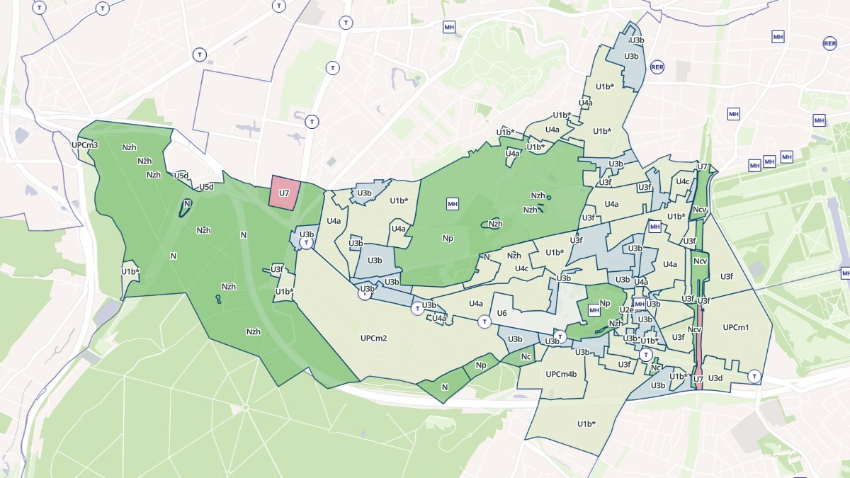 Aperçu cartographique de Châtenay-Malabry, centré sur la commune