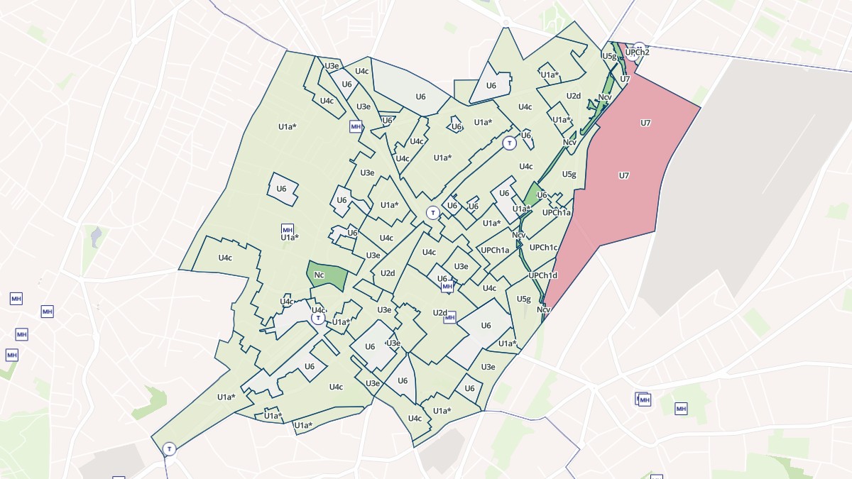 Aperçu cartographique de Châtillon, centré sur la commune