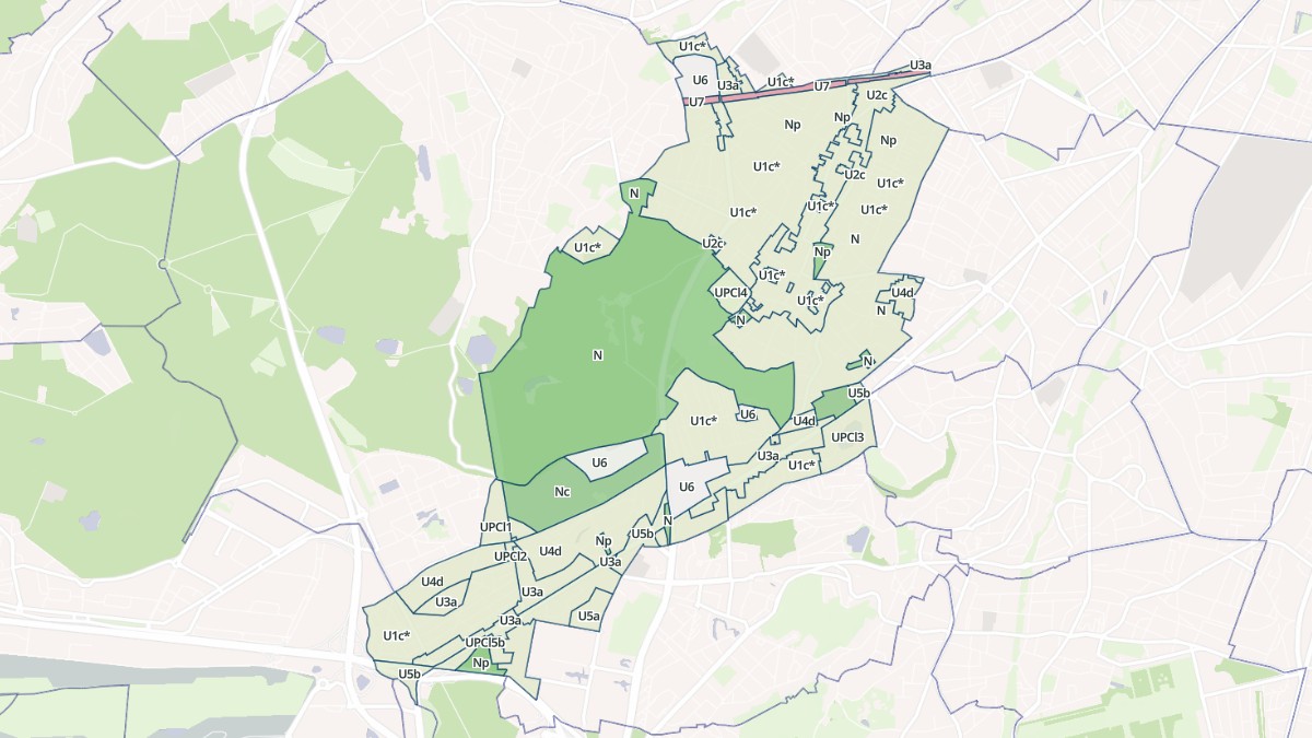 Aperçu cartographique de Clamart, centré sur la commune