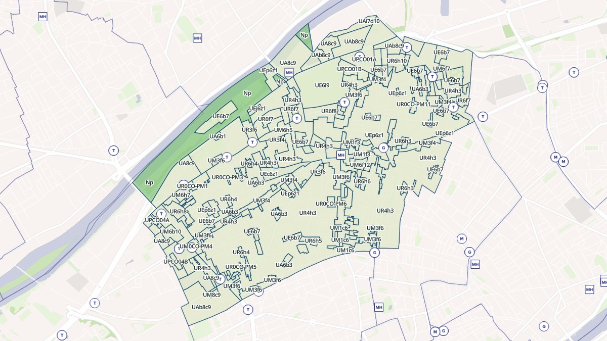 Aperçu cartographique de Colombes, centré sur la commune
