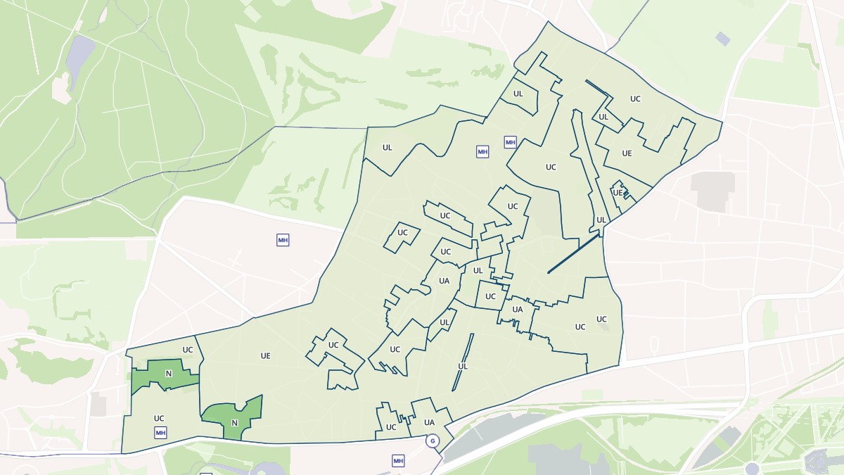 Aperçu cartographique de Garches, centré sur la commune