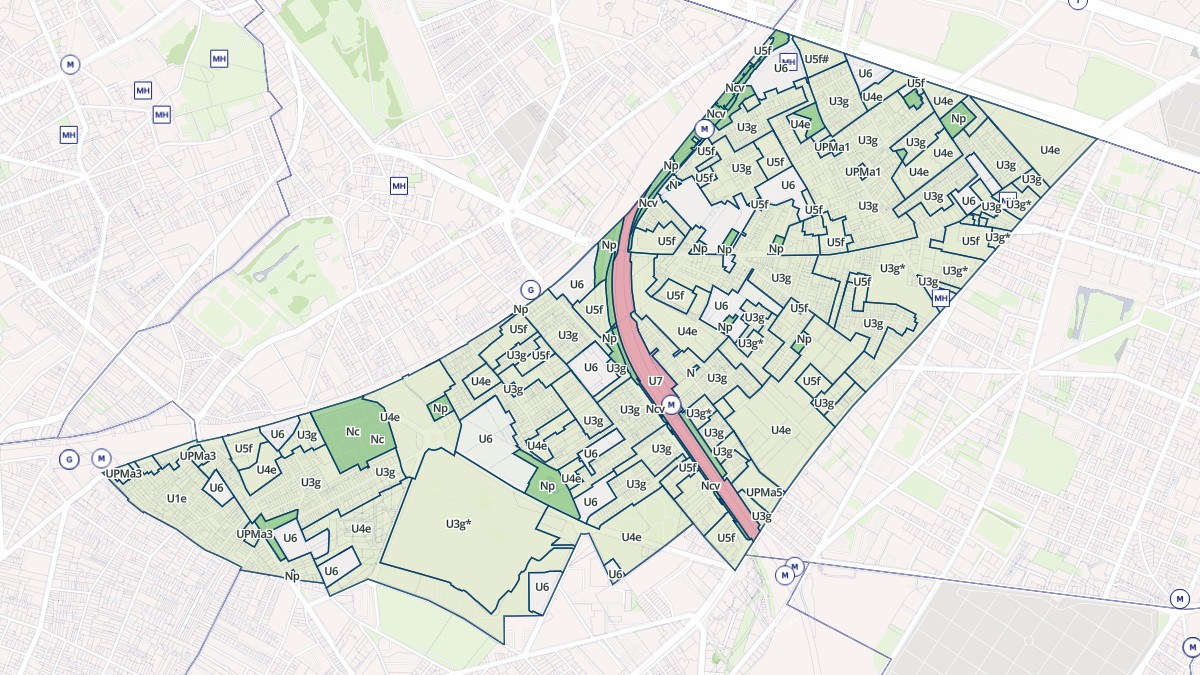 Aperçu cartographique de Malakoff, centré sur la commune