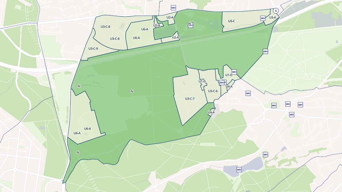 Aperçu cartographique de Marnes-la-Coquette, centré sur la commune