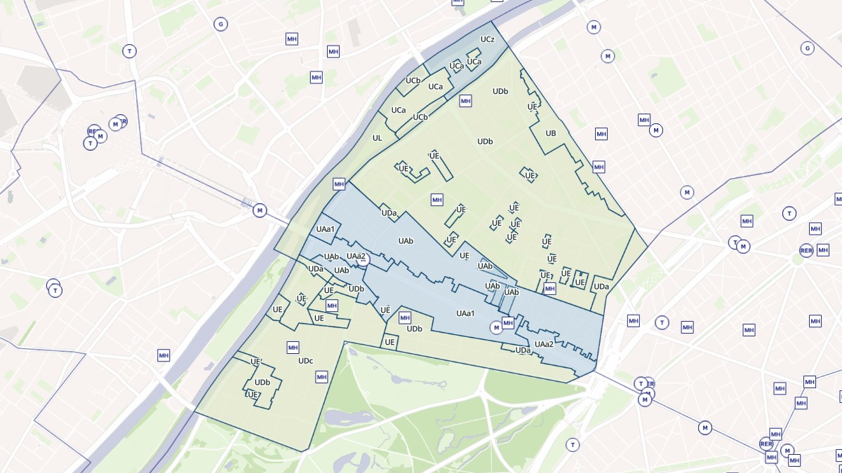 Aperçu cartographique de Neuilly-sur-Seine, centré sur la commune
