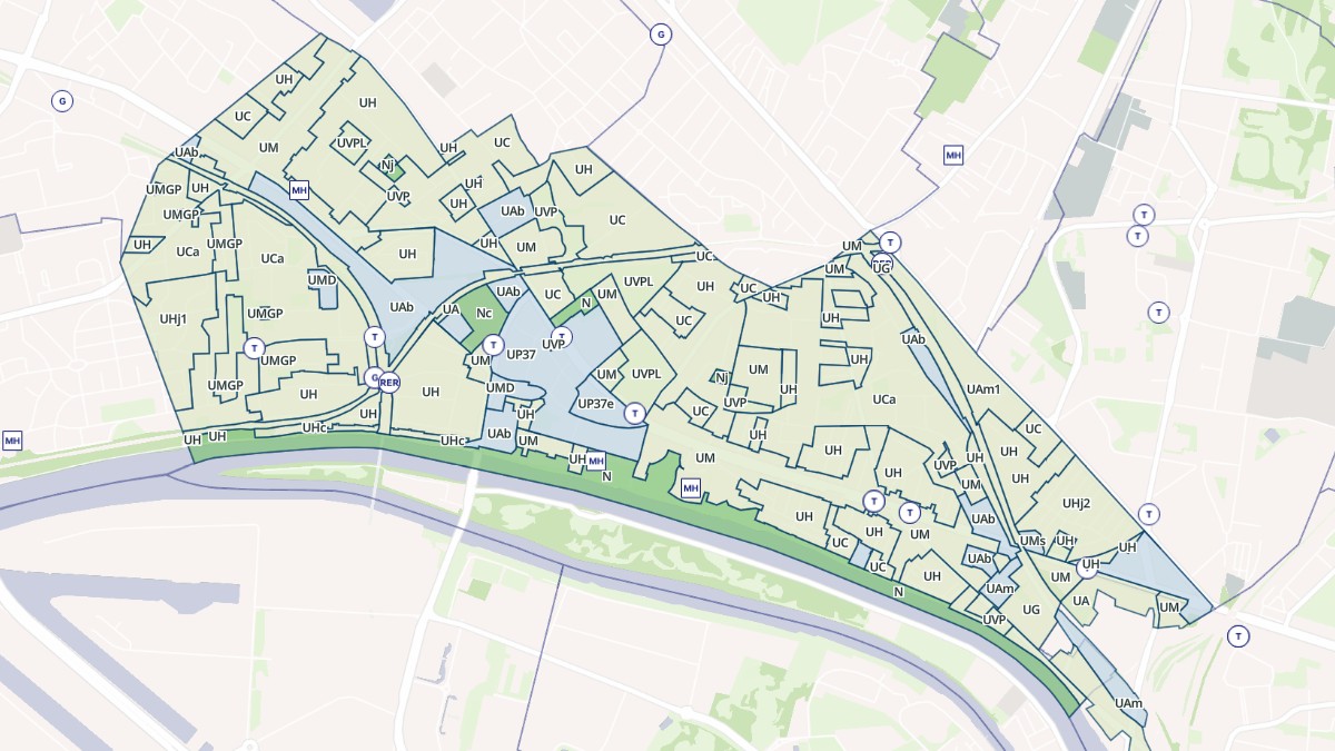 Aperçu cartographique de Épinay-sur-Seine, centré sur la commune
