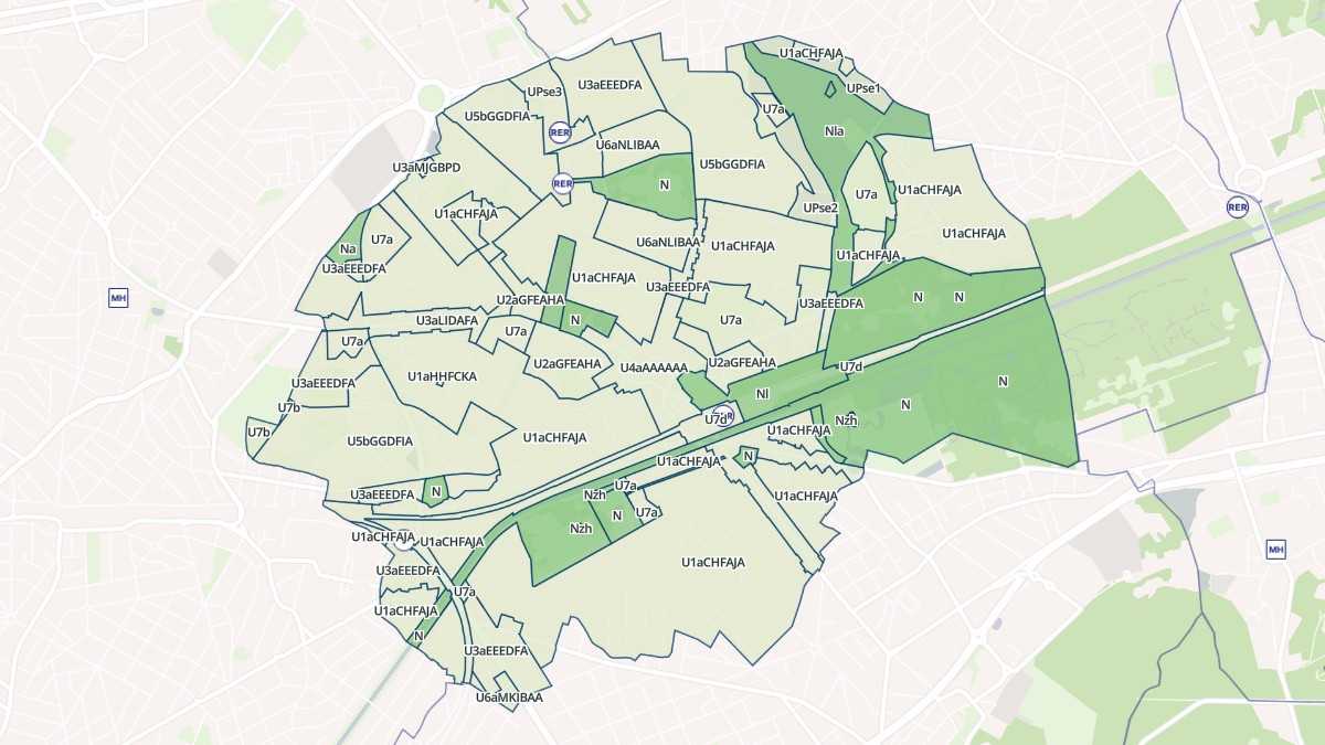 Aperçu cartographique de Sevran, centré sur la commune