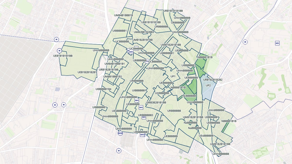 Aperçu cartographique de Arcueil, centré sur la commune