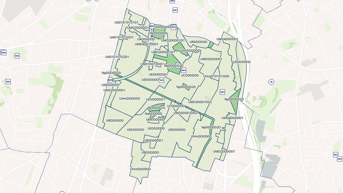 Aperçu cartographique de Cachan, centré sur la commune