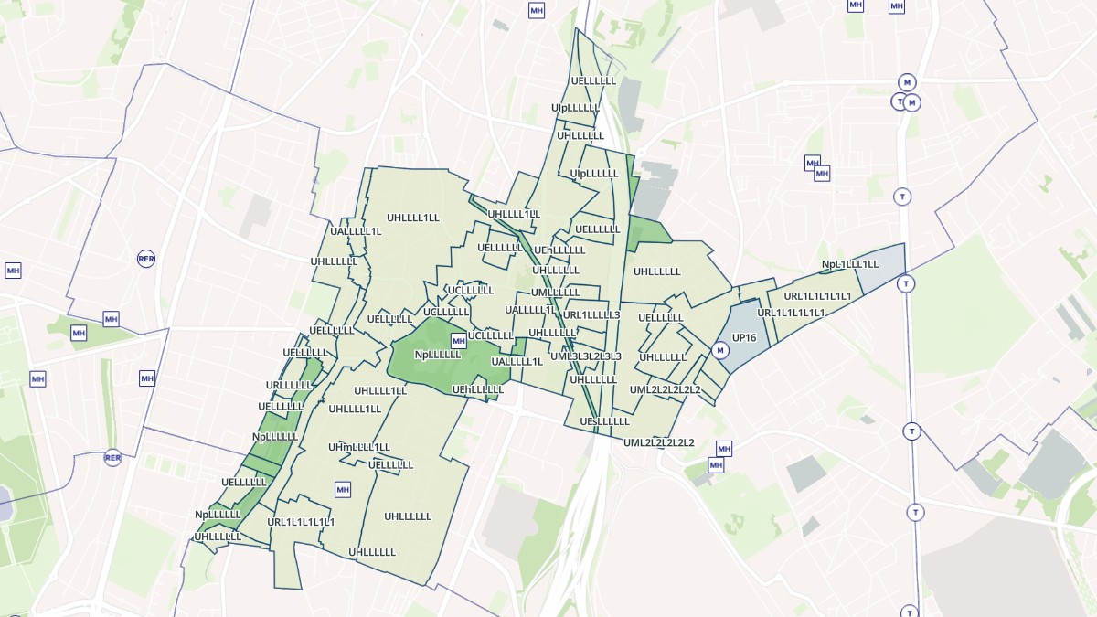 Aperçu cartographique de L'Haÿ-les-Roses, centré sur la commune