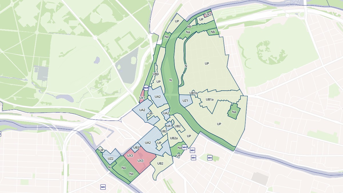 Aperçu cartographique de Joinville-le-Pont, centré sur la commune