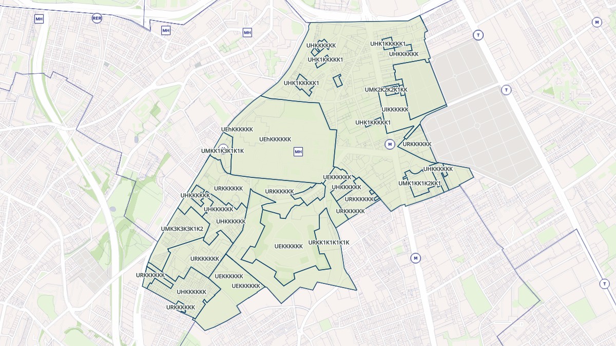 Aperçu cartographique de Le Kremlin-Bicêtre, centré sur la commune