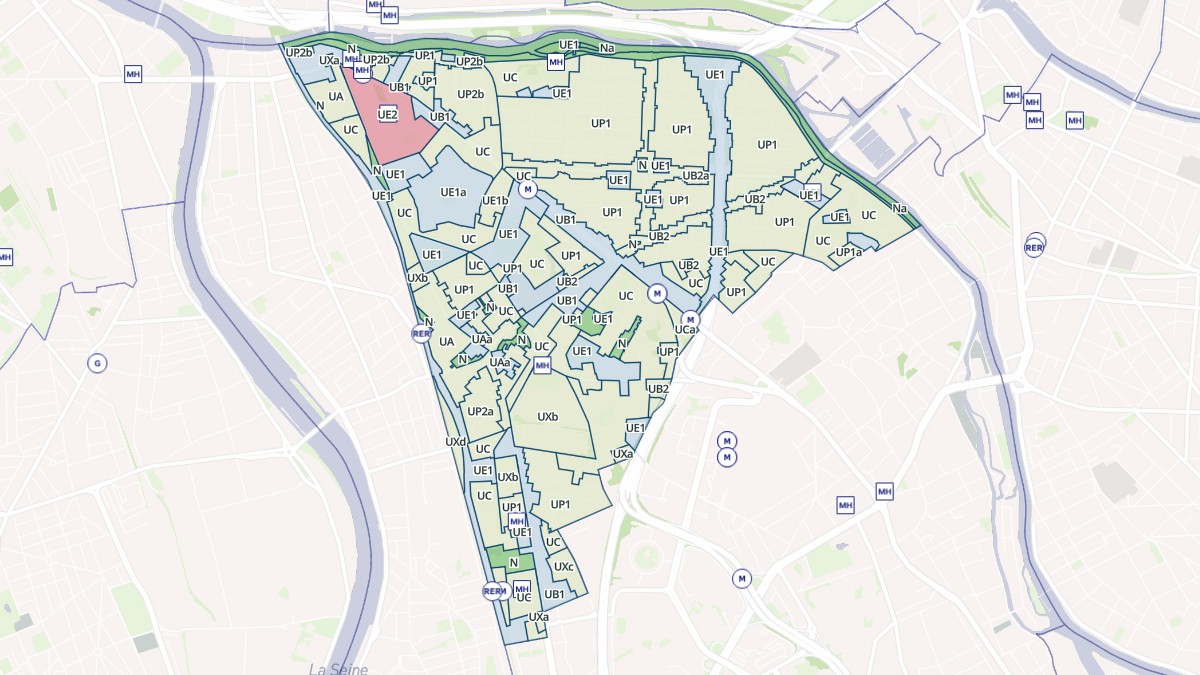 Aperçu cartographique de Maisons-Alfort, centré sur la commune