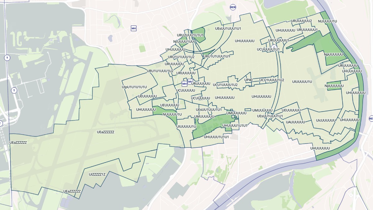 Aperçu cartographique de Villeneuve-le-Roi, centré sur la commune