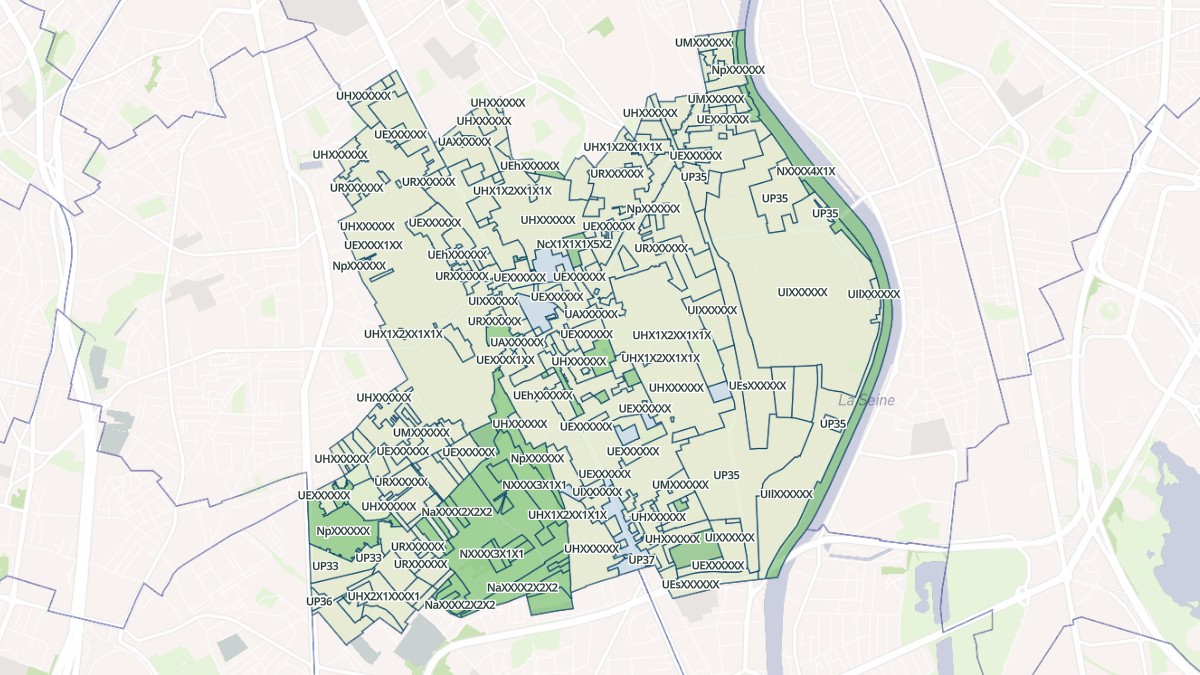 Aperçu cartographique de Vitry-sur-Seine, centré sur la commune