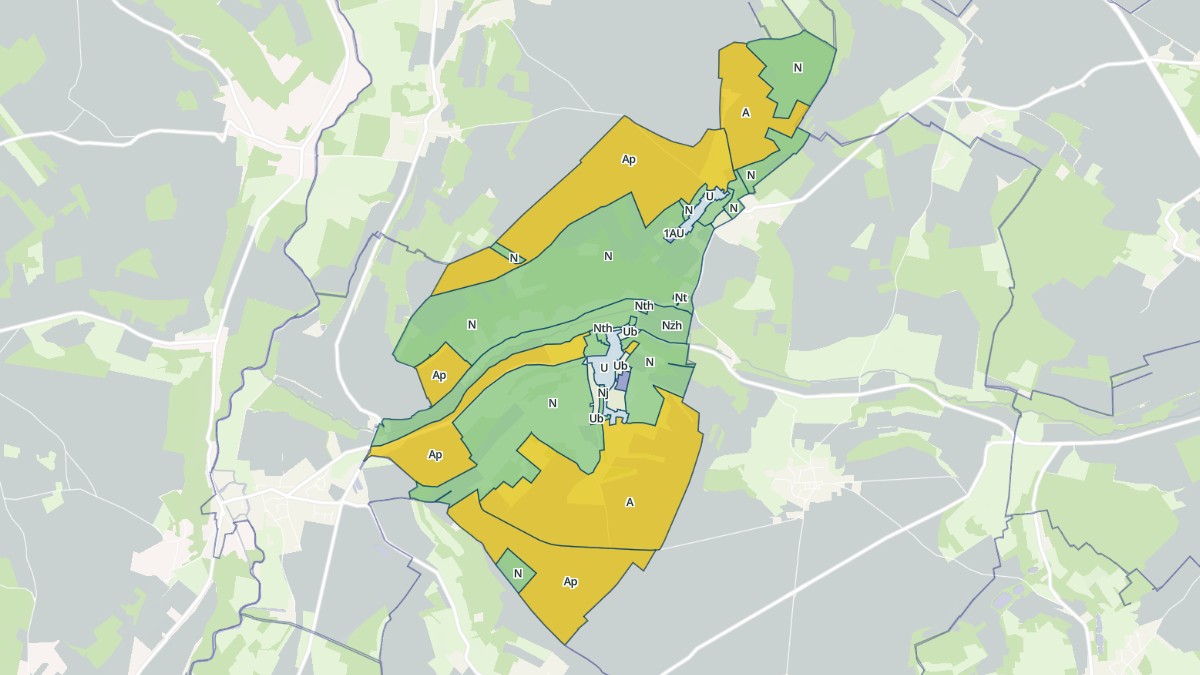 Aperçu cartographique de Ambleville, centré sur la commune