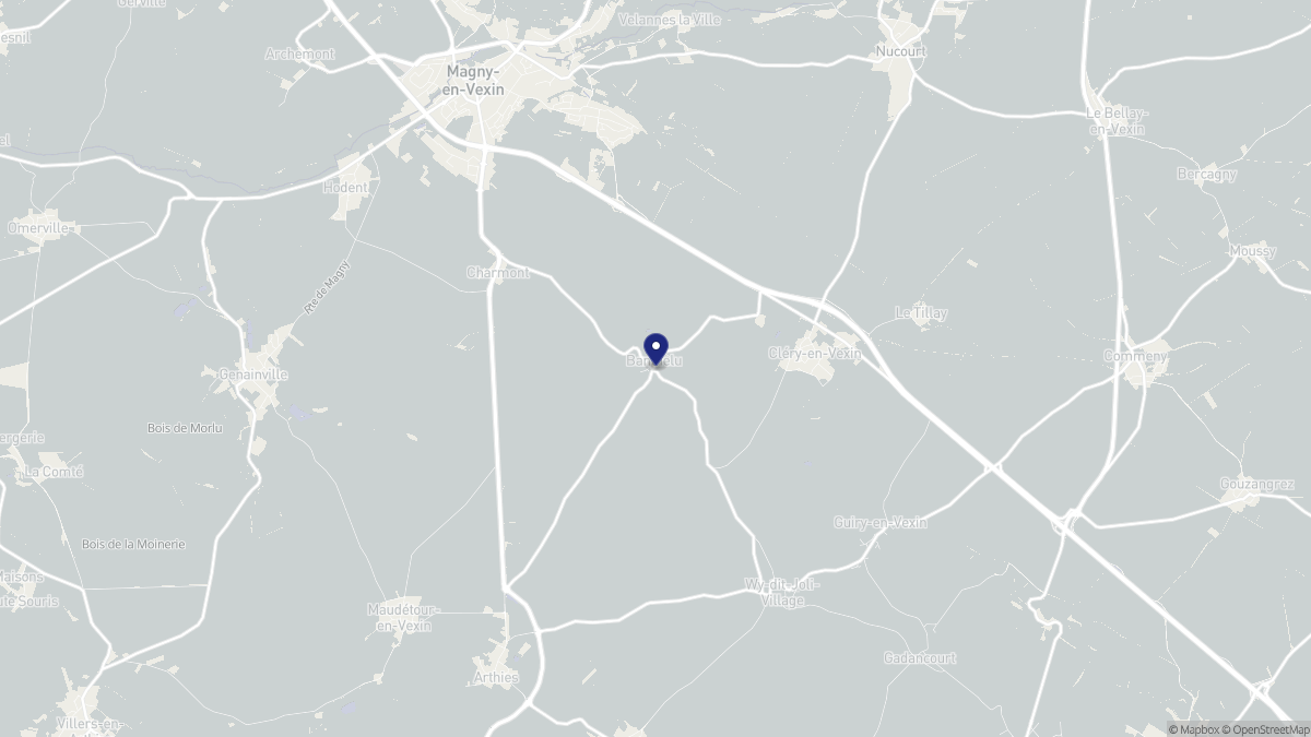 Aperçu cartographique de Banthelu, centré sur la commune