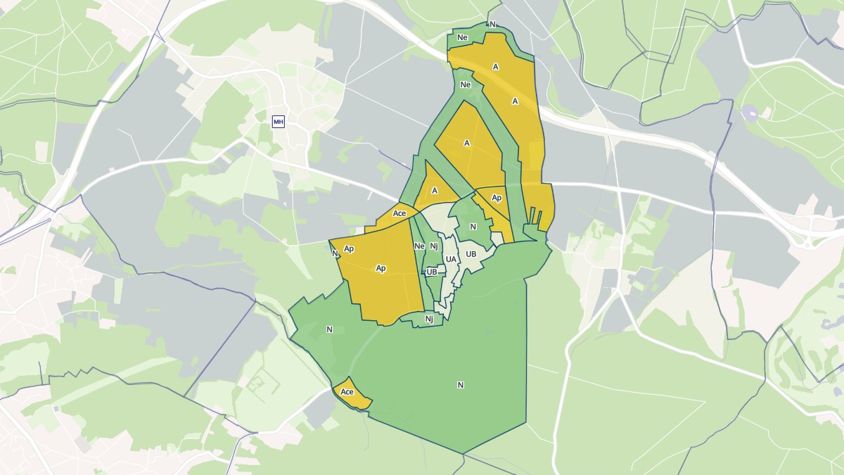 Aperçu cartographique de Béthemont-la-Forêt, centré sur la commune