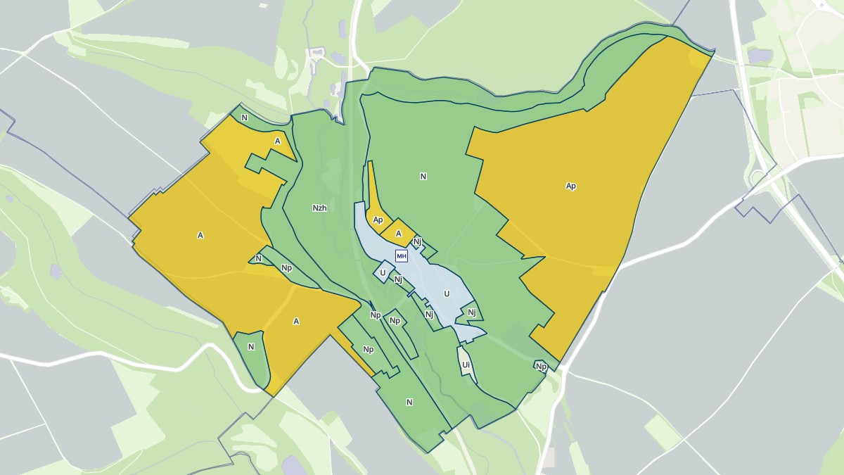 Aperçu cartographique de Brignancourt, centré sur la commune
