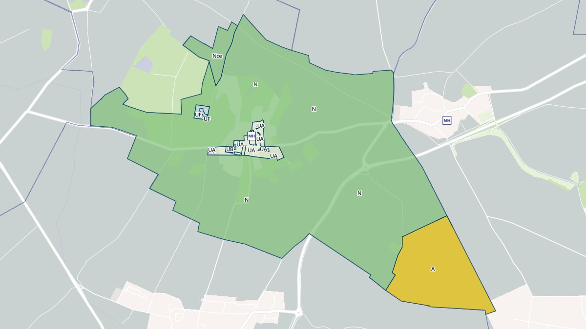 Aperçu cartographique de Châtenay-en-France, centré sur la commune