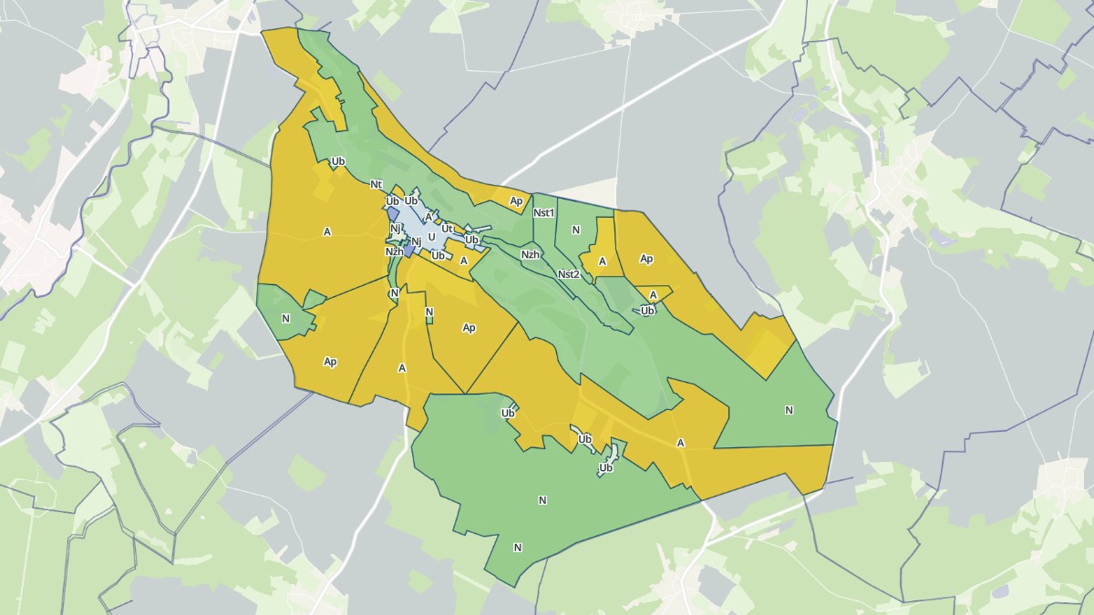 Aperçu cartographique de Chaussy, centré sur la commune
