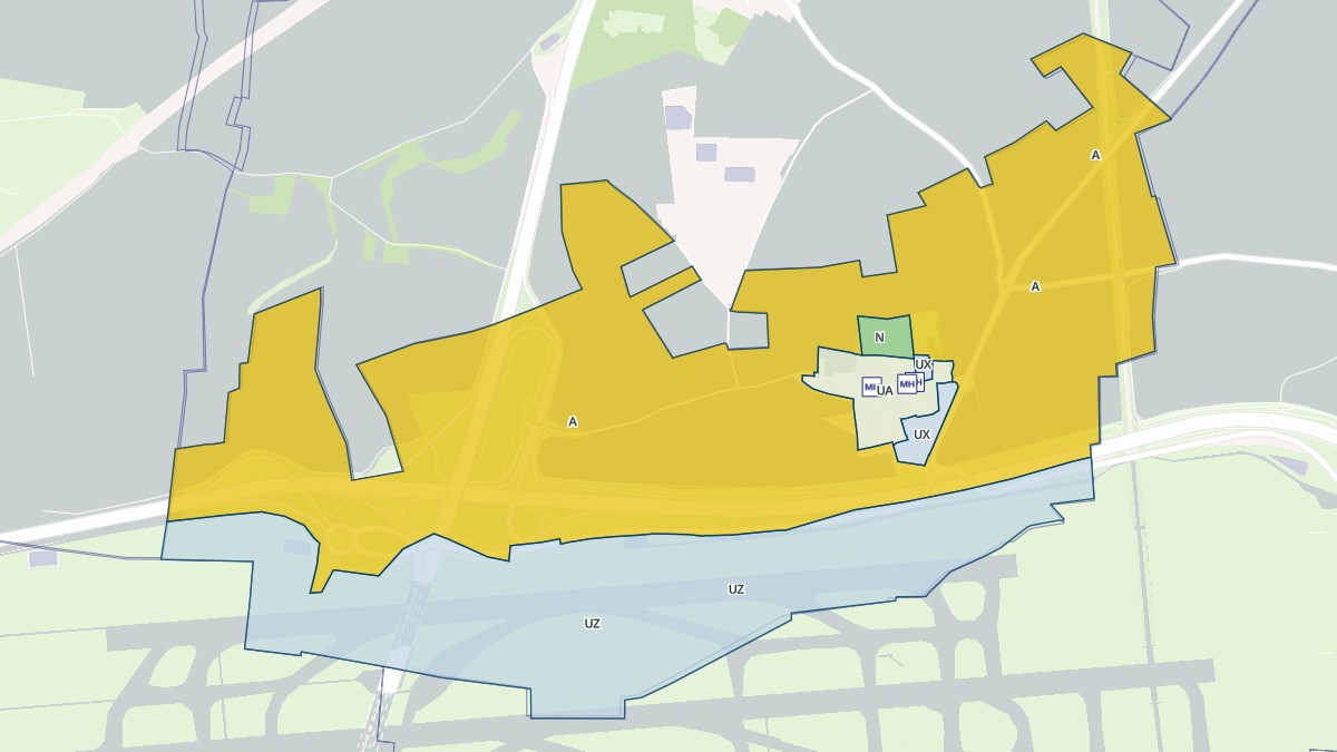 Aperçu cartographique de Épiais-lès-Louvres, centré sur la commune