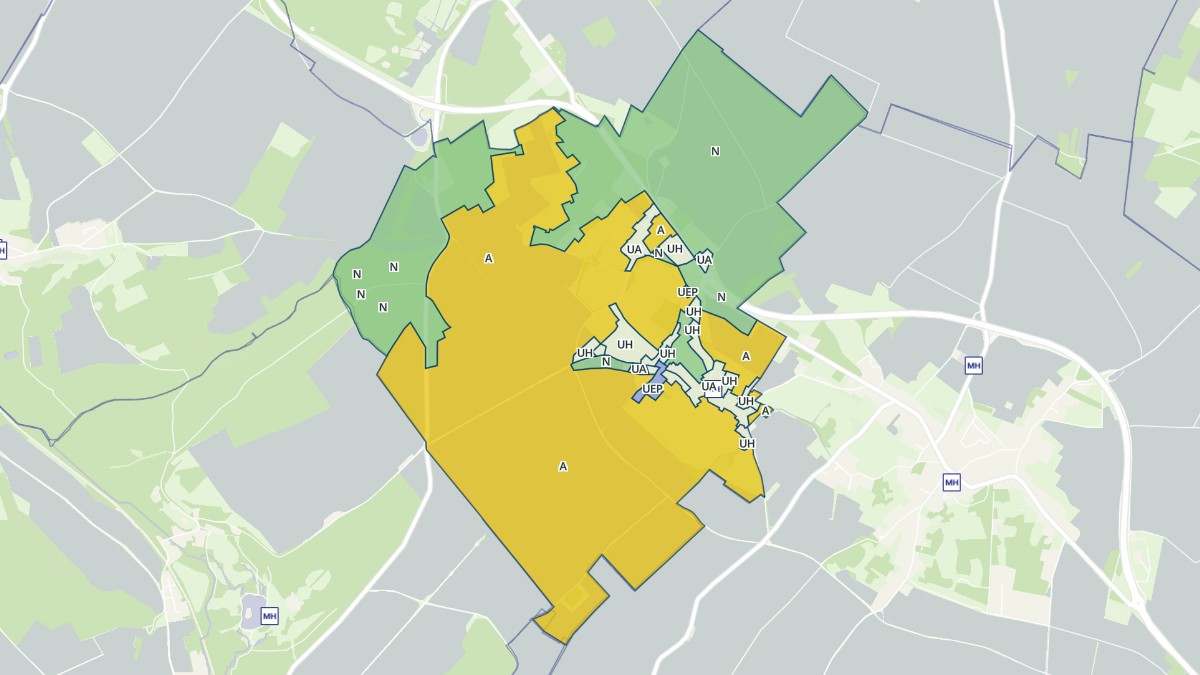 Aperçu cartographique de Frémécourt, centré sur la commune