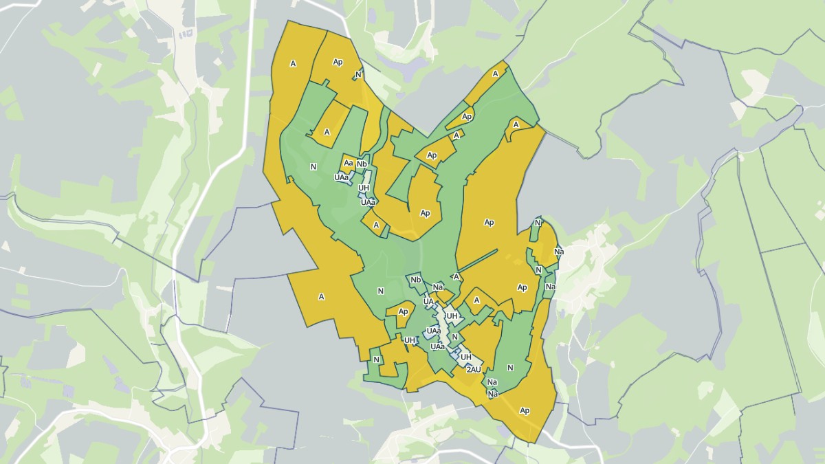 Aperçu cartographique de Frouville, centré sur la commune