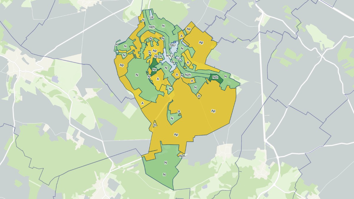 Aperçu cartographique de Genainville, centré sur la commune