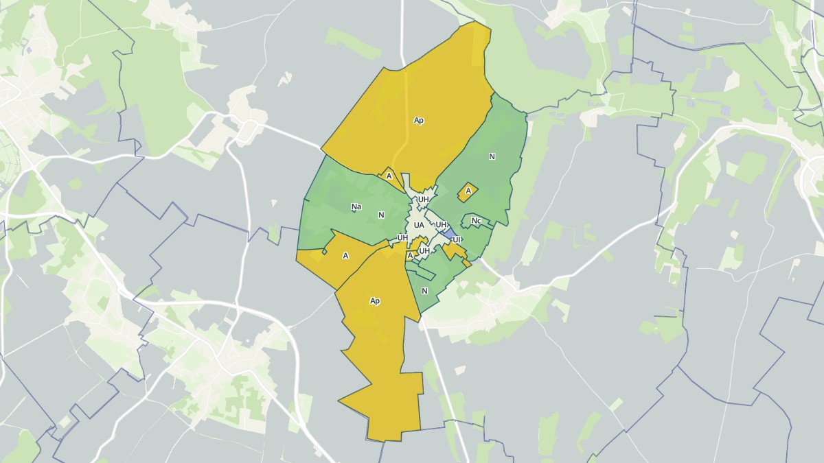 Aperçu cartographique de Grisy-les-Plâtres, centré sur la commune
