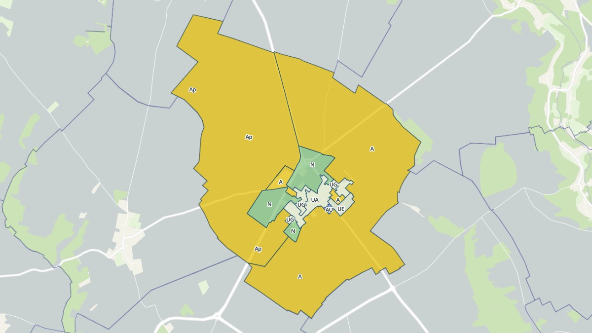 Aperçu cartographique de Hérouville-en-Vexin, centré sur la commune