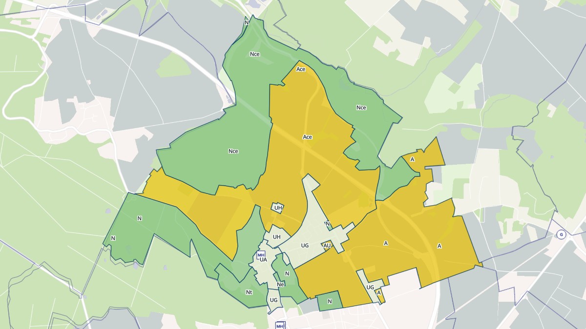 Aperçu cartographique de Maffliers, centré sur la commune