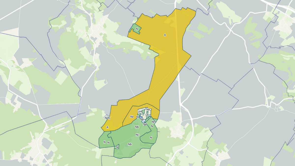 Aperçu cartographique de Maudétour-en-Vexin, centré sur la commune