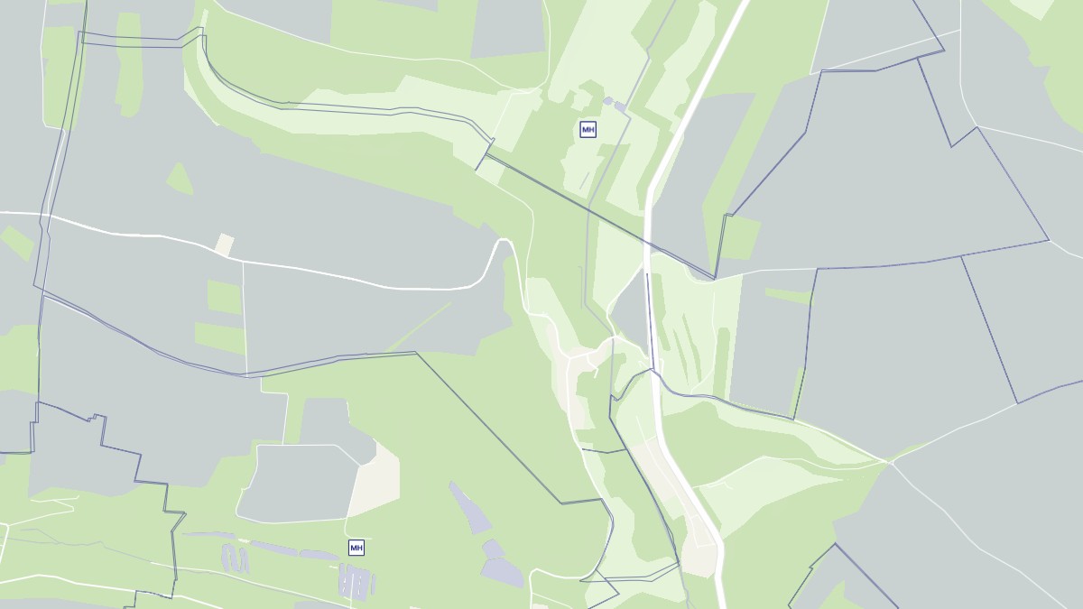 Aperçu cartographique de Menouville, centré sur la commune