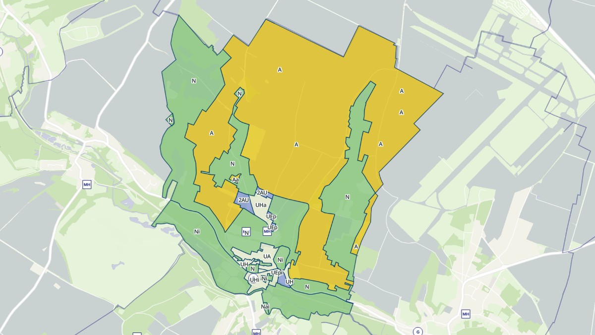 Aperçu cartographique de Montgeroult, centré sur la commune