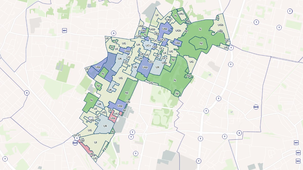 Aperçu cartographique de Montmagny, centré sur la commune