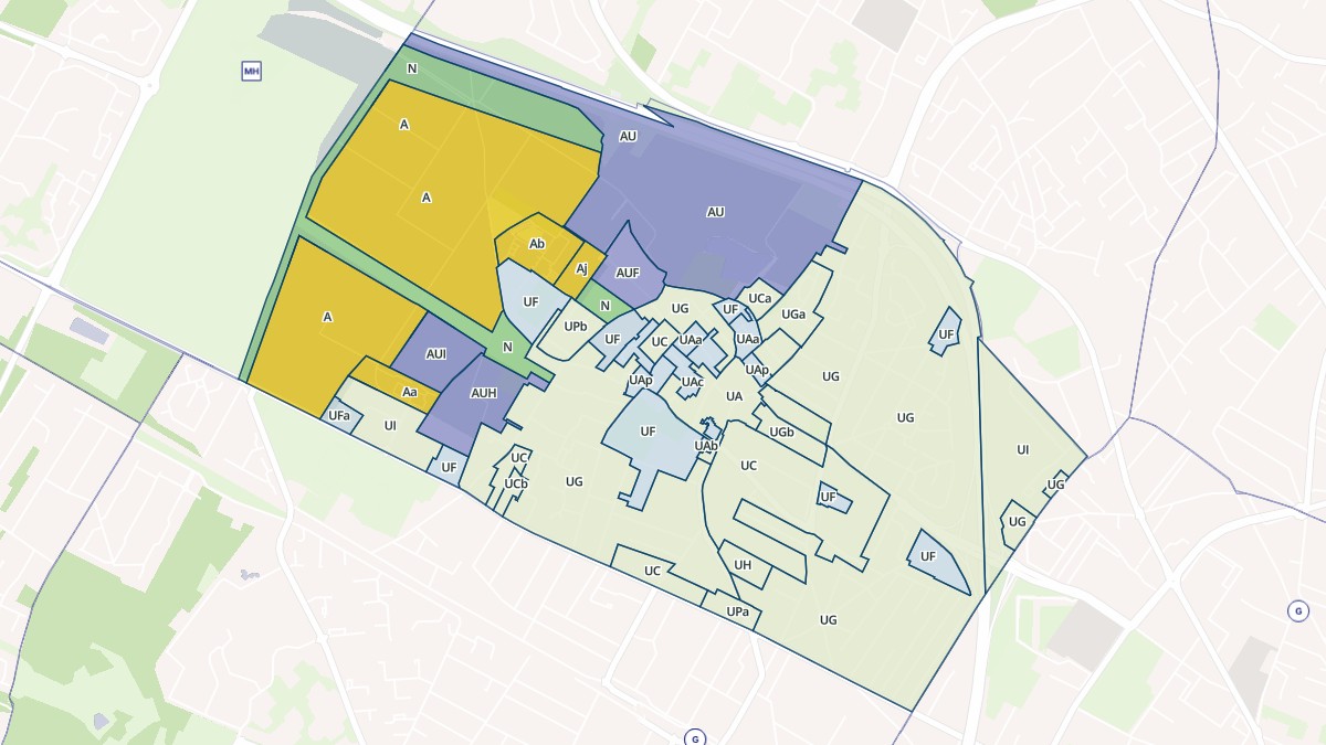 Aperçu cartographique de Le Plessis-Bouchard, centré sur la commune