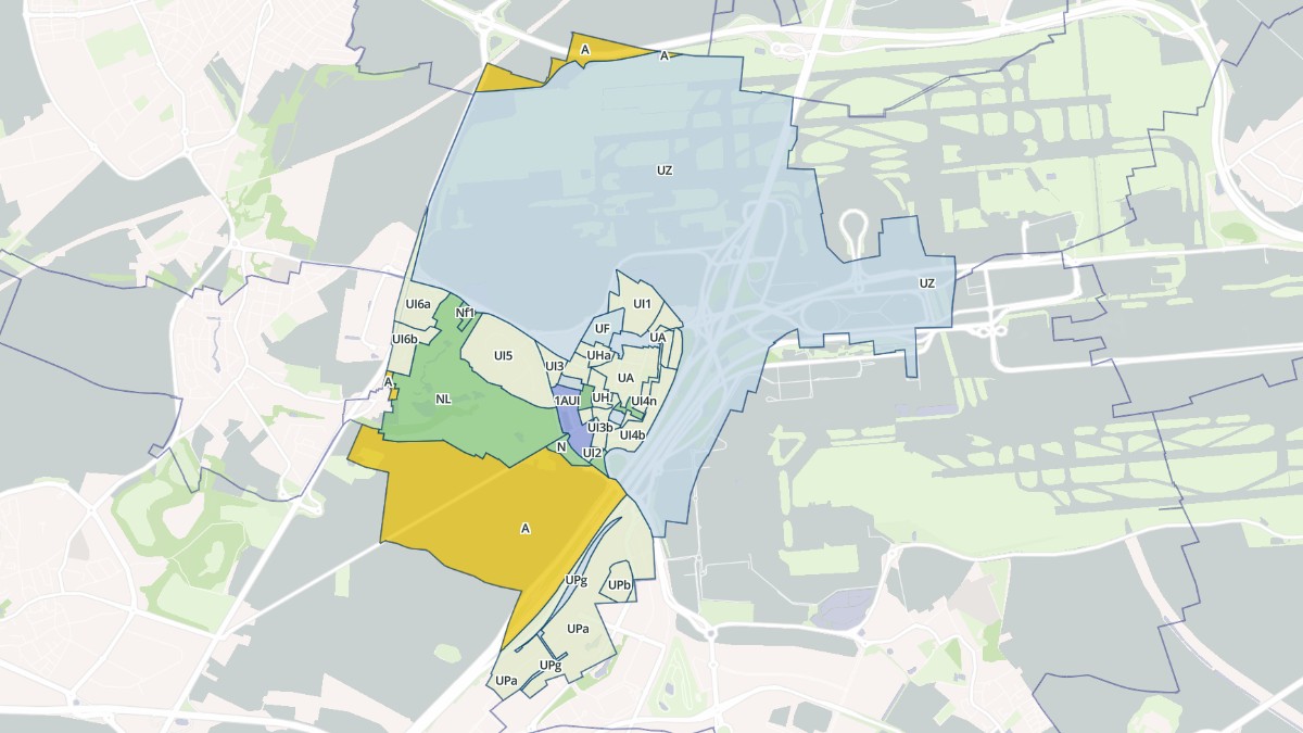 Aperçu cartographique de Roissy-en-France, centré sur la commune