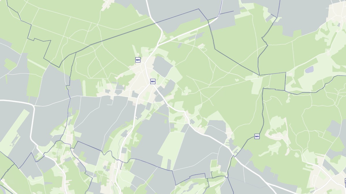 Aperçu cartographique de Villers-en-Arthies, centré sur la commune