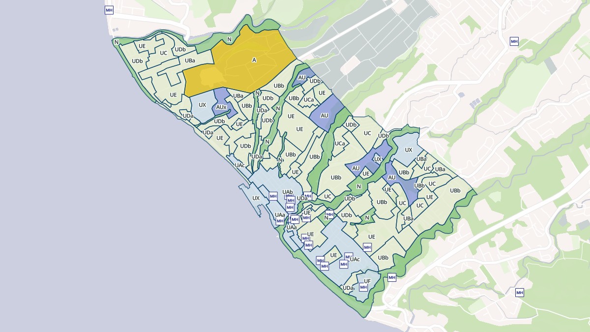 Aperçu cartographique de Basse-Terre, centré sur la commune