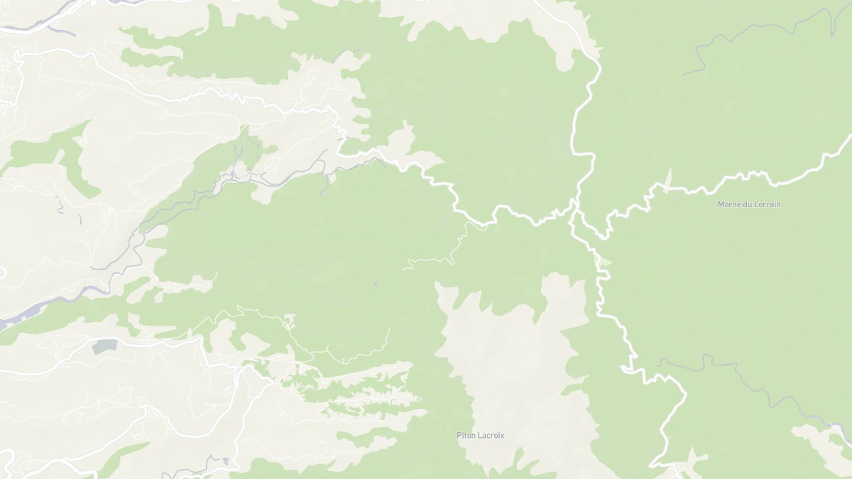 Aperçu cartographique de Fonds-Saint-Denis, centré sur la commune